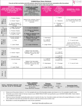 Nutrition Template 930AM Workout